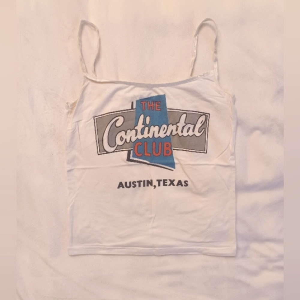 Continental Club Austin TX Tank Top, L, Bella